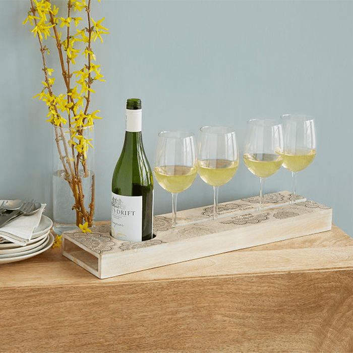 Decorative Wine Serving Tray Ecomm Via Uncommongoods