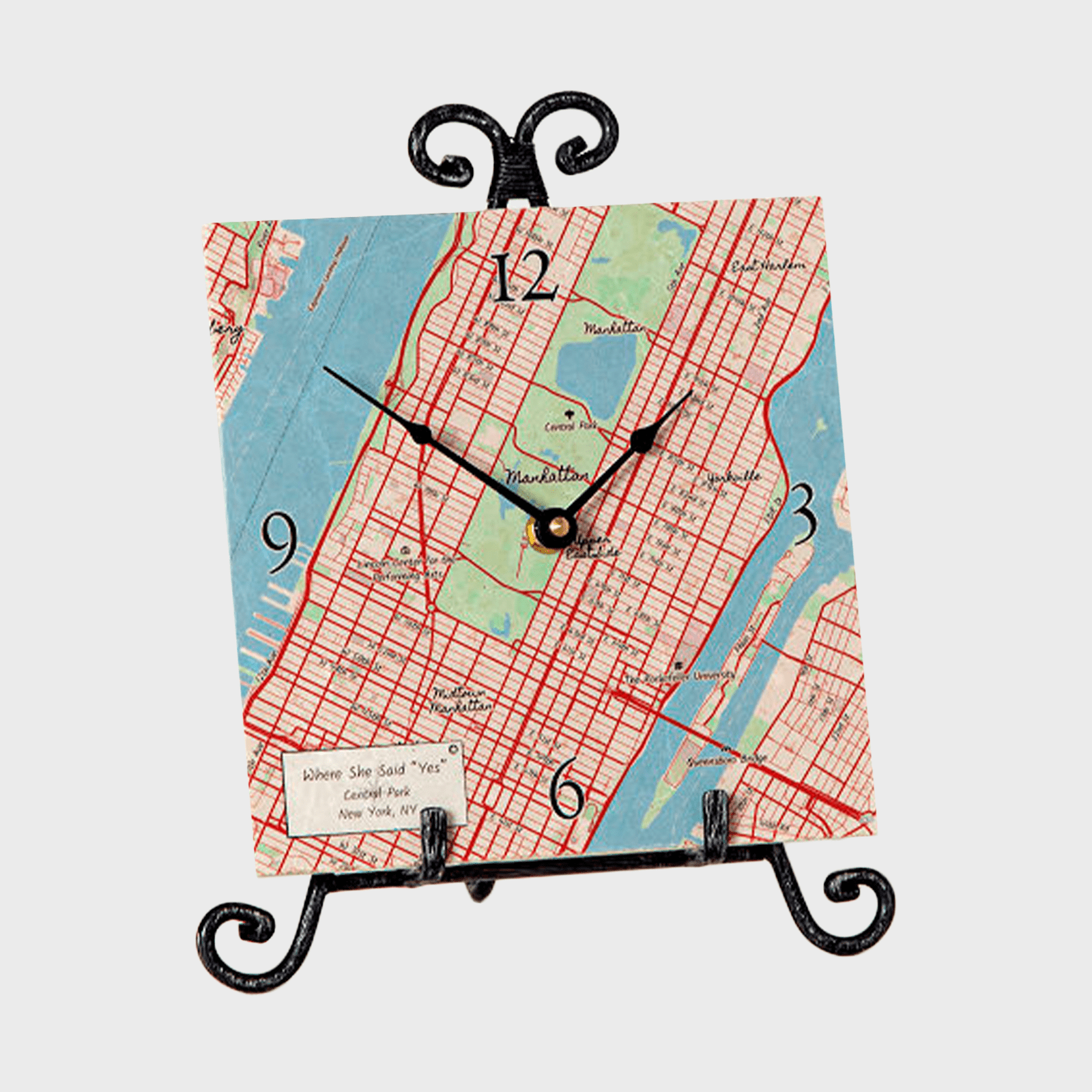 Personalized Map Clock Ecomm Via Uncommongoods 001