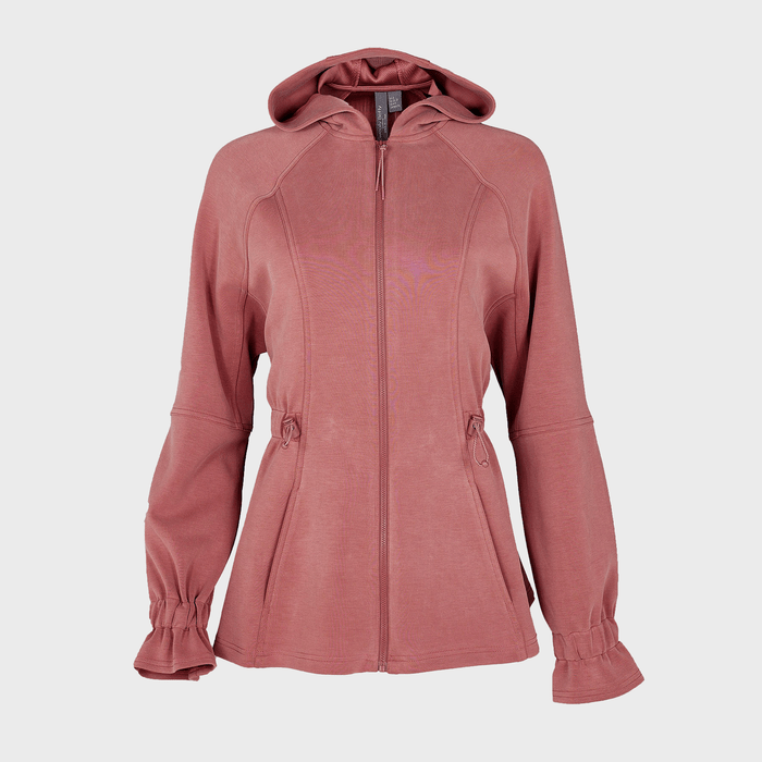 Sand Wash Zip Through Hoodie Ecomm Via Sweatybetty