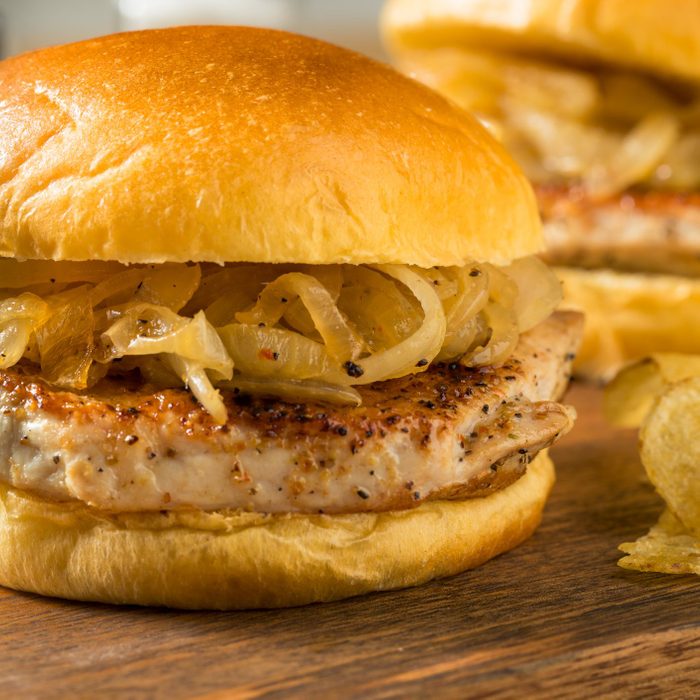 Homemade Chicago Pork Chop Sandwich