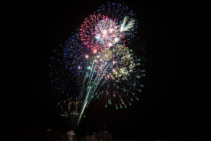 Fireworks in Fairbanks Alaska