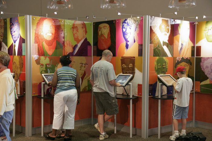 people in Ohio, Cincinnati at the National Underground Railroad Freedom Center