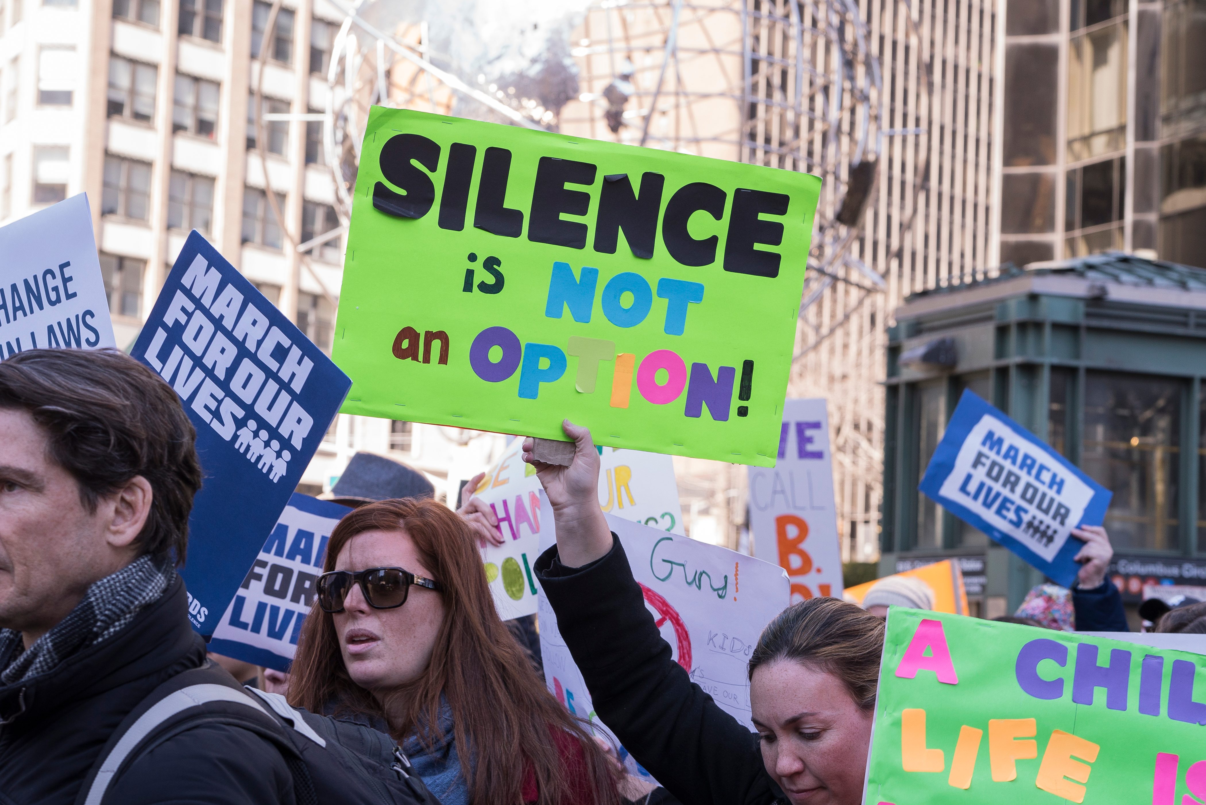 Demonstrators At March For Our Lives Rally