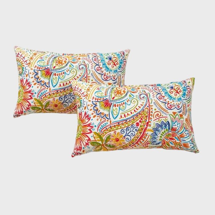Greendale Jamboree Paisley Outdoor Lumbar Pillows