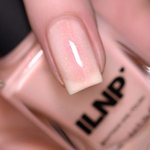 Milky Peach Shimmer Nail Polish Ecomm Via Etsy