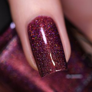 Sparkly Wine Red Nailpolish Ecomm Via Etsy