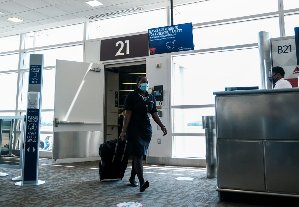 Delta Airlines Highlights Its Covid Safety Measures At National Airport