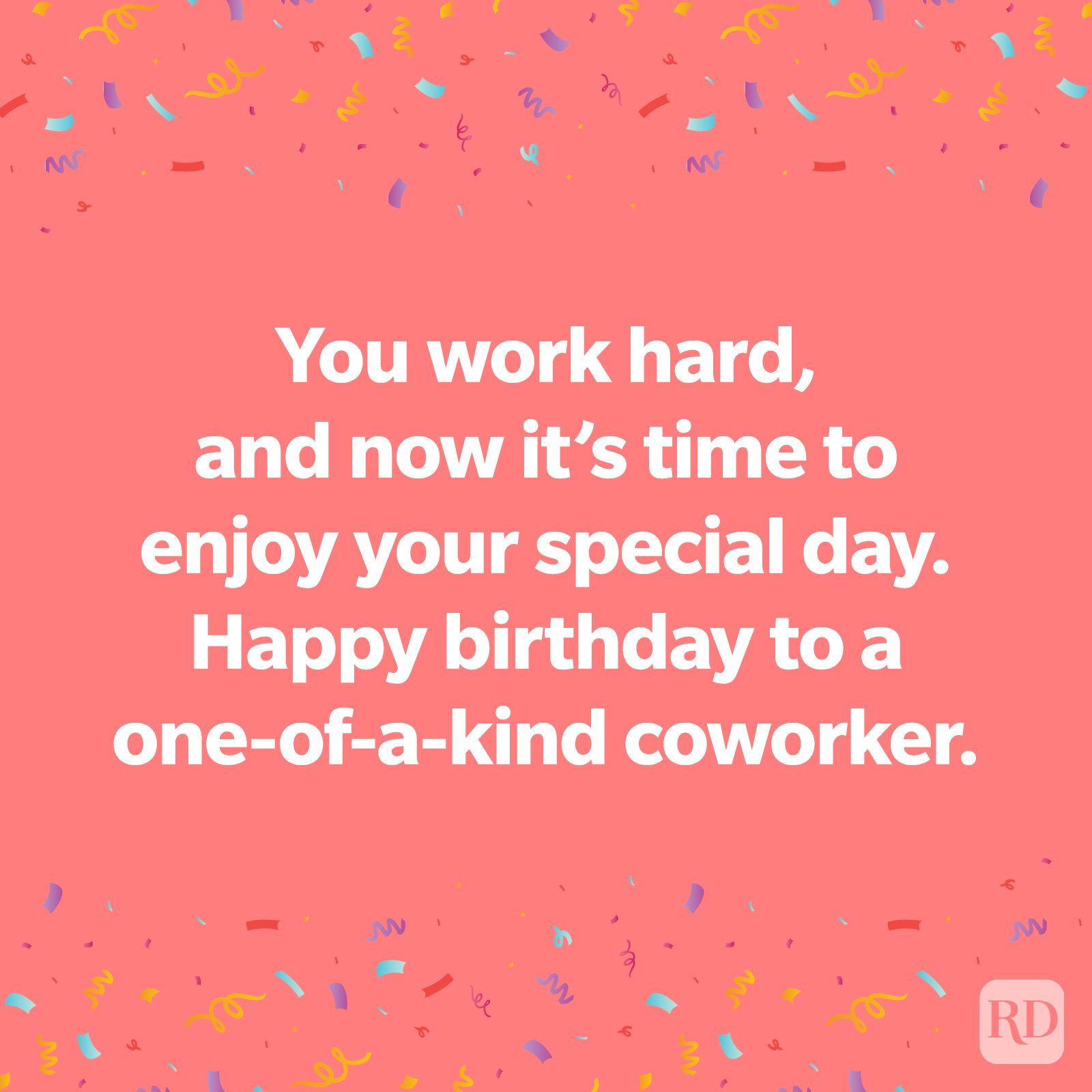 Happy Birthday Message on pink background