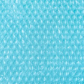 Bubble wrap on a light blue background