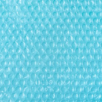 Bubble wrap on a light blue background