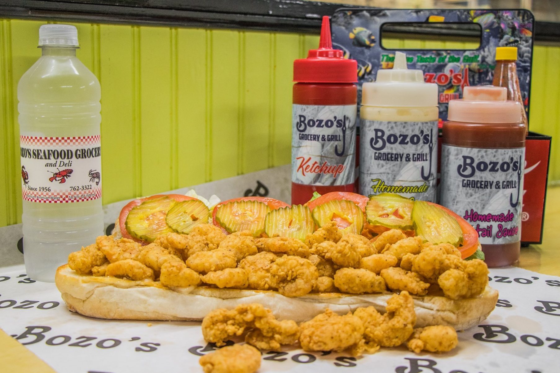 Bozo Grocery Shrimp Sandwich Via Facebook