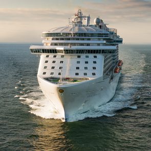 cruise ship in the ocean