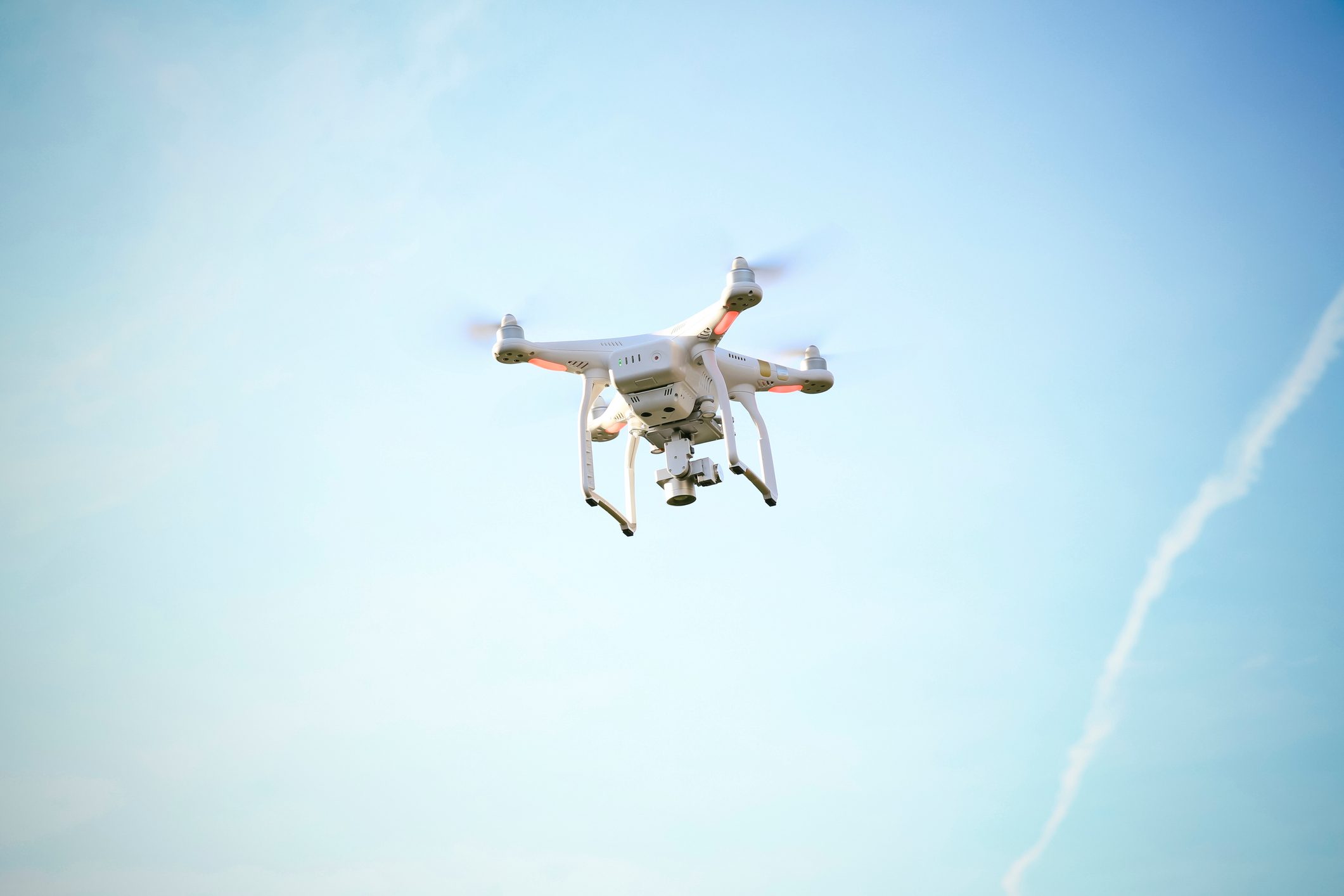 Flying drone with camera