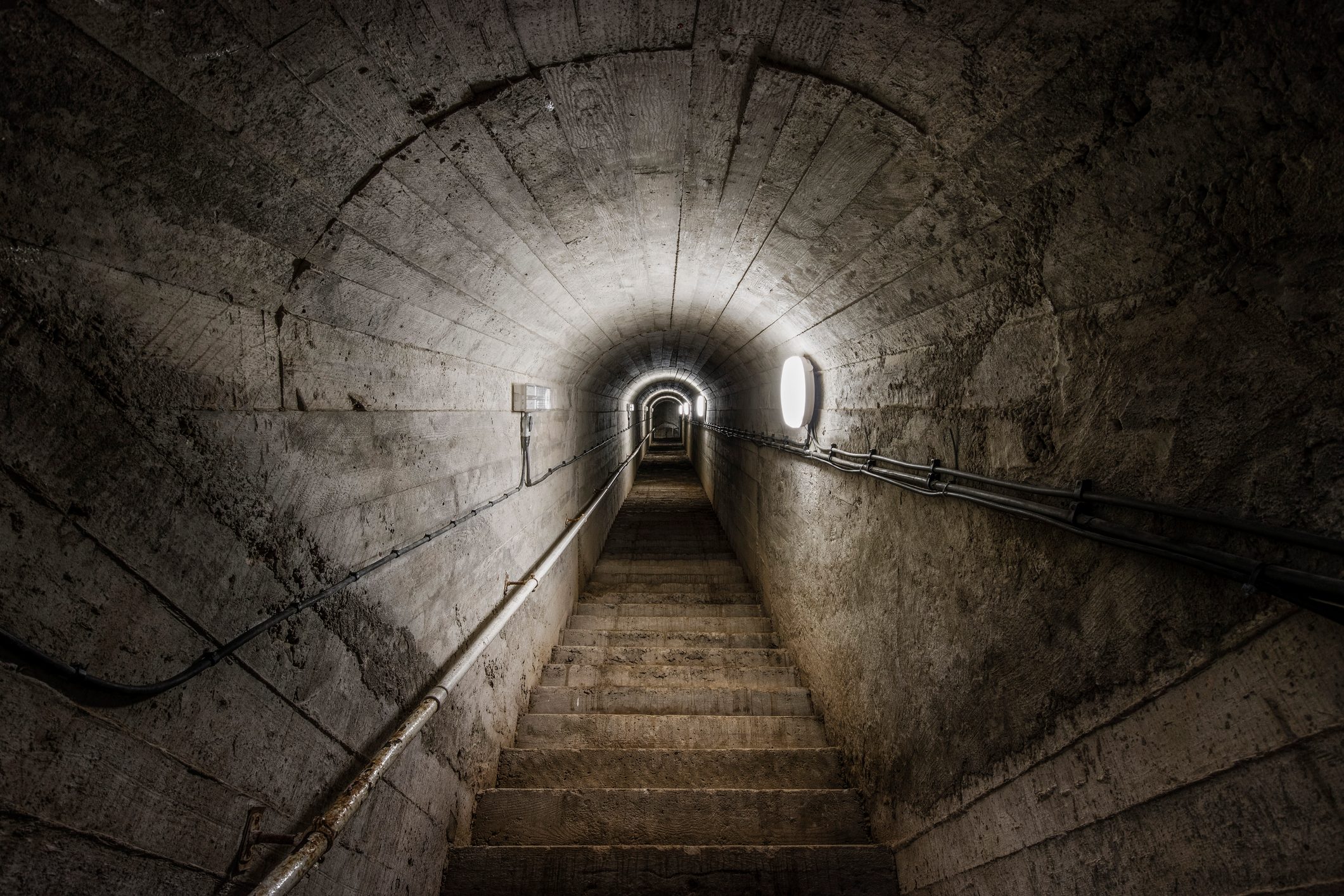 Old wartime tunnel, St Aubin, Jersey