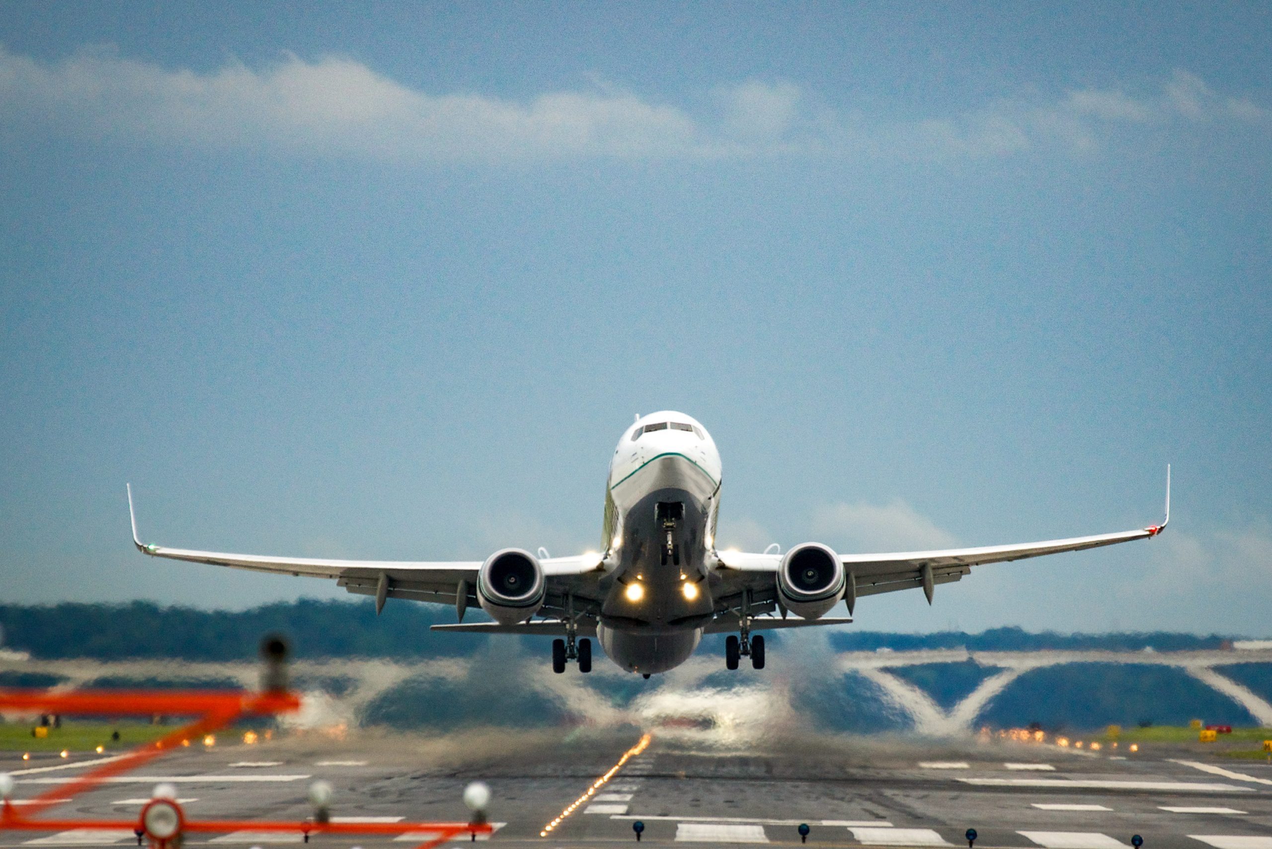 Commercial Jet Taking off from Reagan National Airport