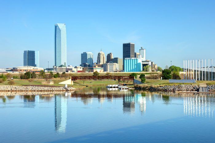 Oklahoma City Syline along the Oklahoma River
