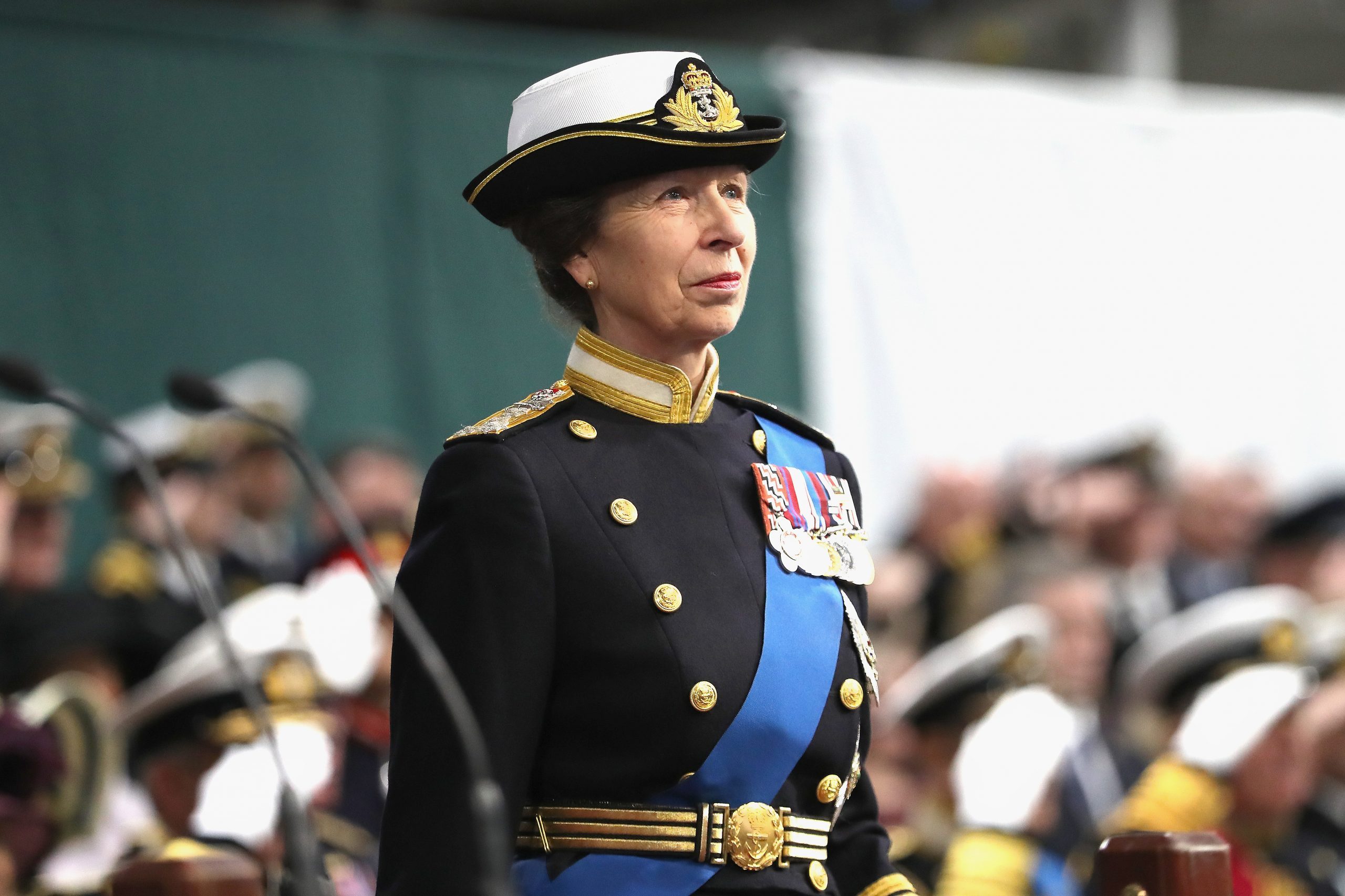 Princess Anne Visits HM Naval Base