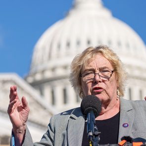 Rep. Zoe Lofgren (D-CA) speaks at a news conference earlier in the day before a House Rules Committee hearing to discuss The Presidential Election Reform Act at the U.S. Capitol September 20, 2022 in Washington, DC.