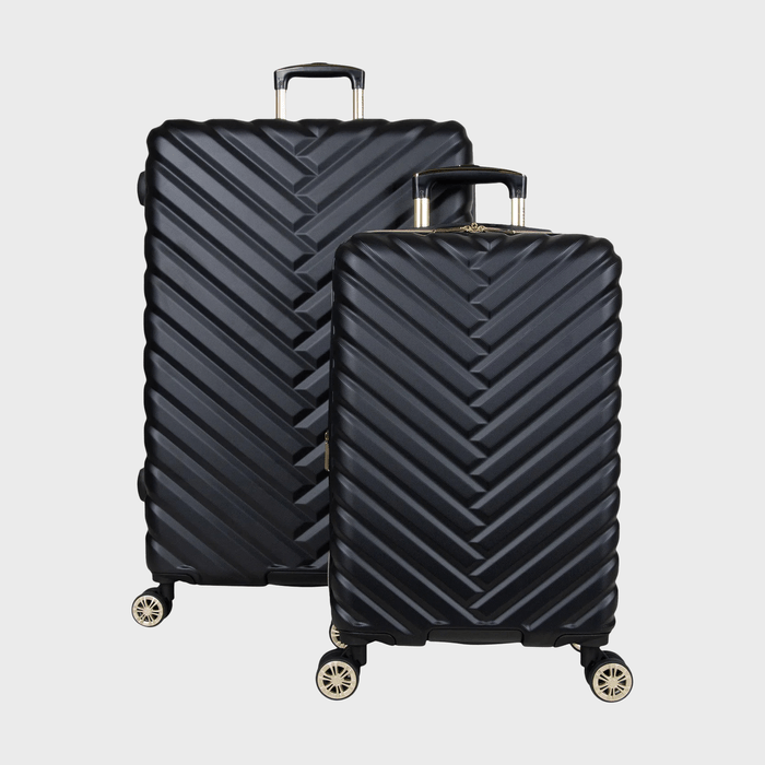 Madison Square 2 Piece Chevron Expandable Carry On Luggage Set