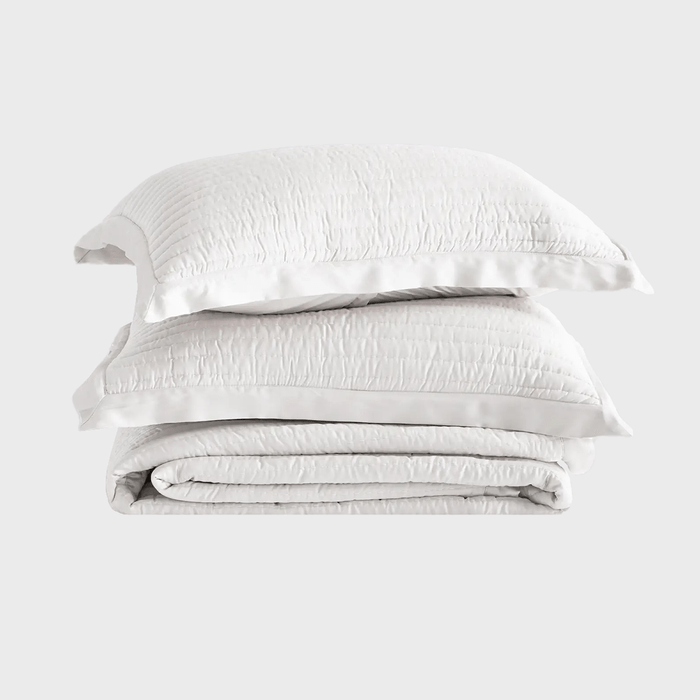 Organic Bamboo Viscose Channel Quilt Set Ecomm Via Onequince.com