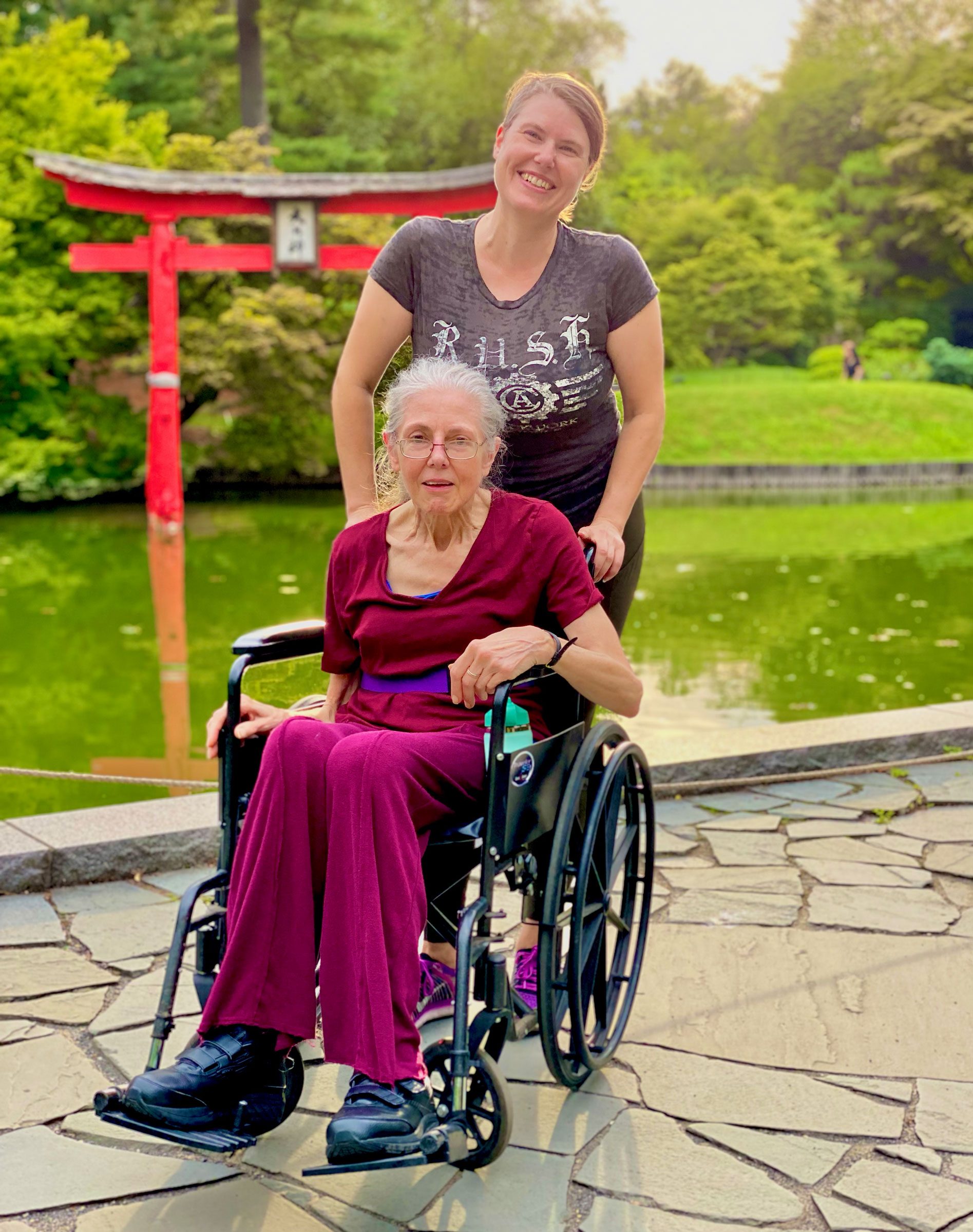 Cassandra And Mother At Brooklyn Botanic Garden