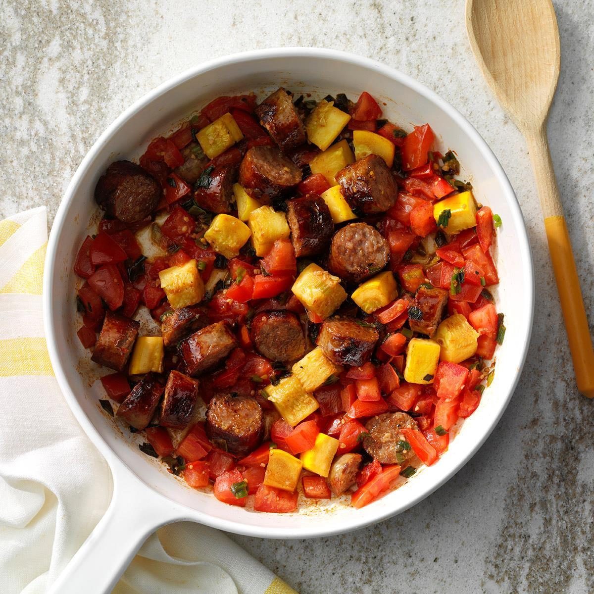 Easy Sausage And Vegetable Skillet