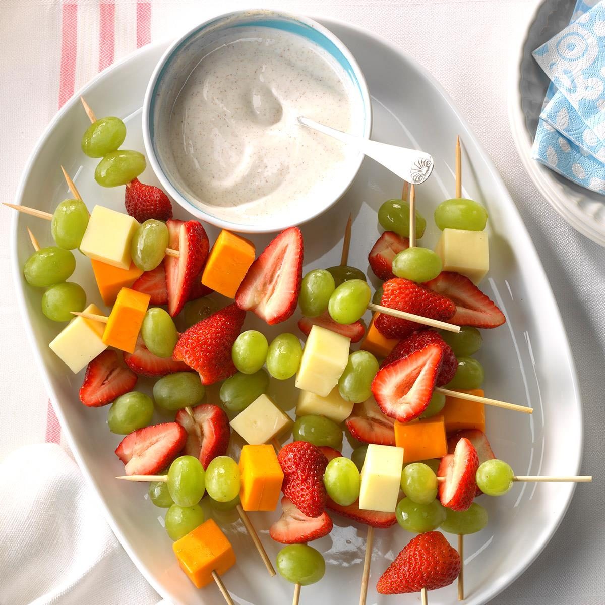 Fruit And Cheese Kabobs