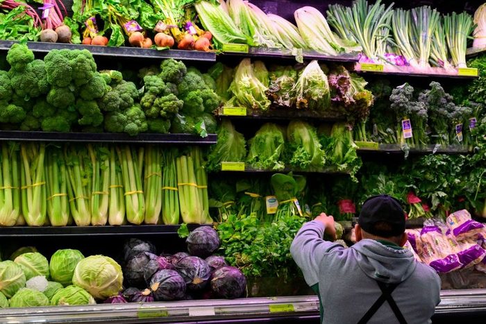 seasonal produce at a grocery store