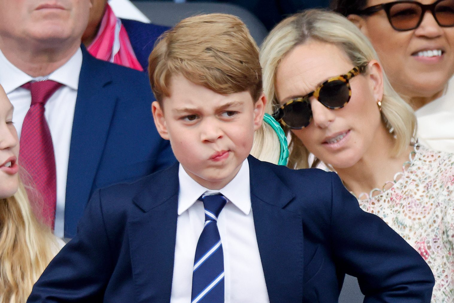 Prince George making a funny face