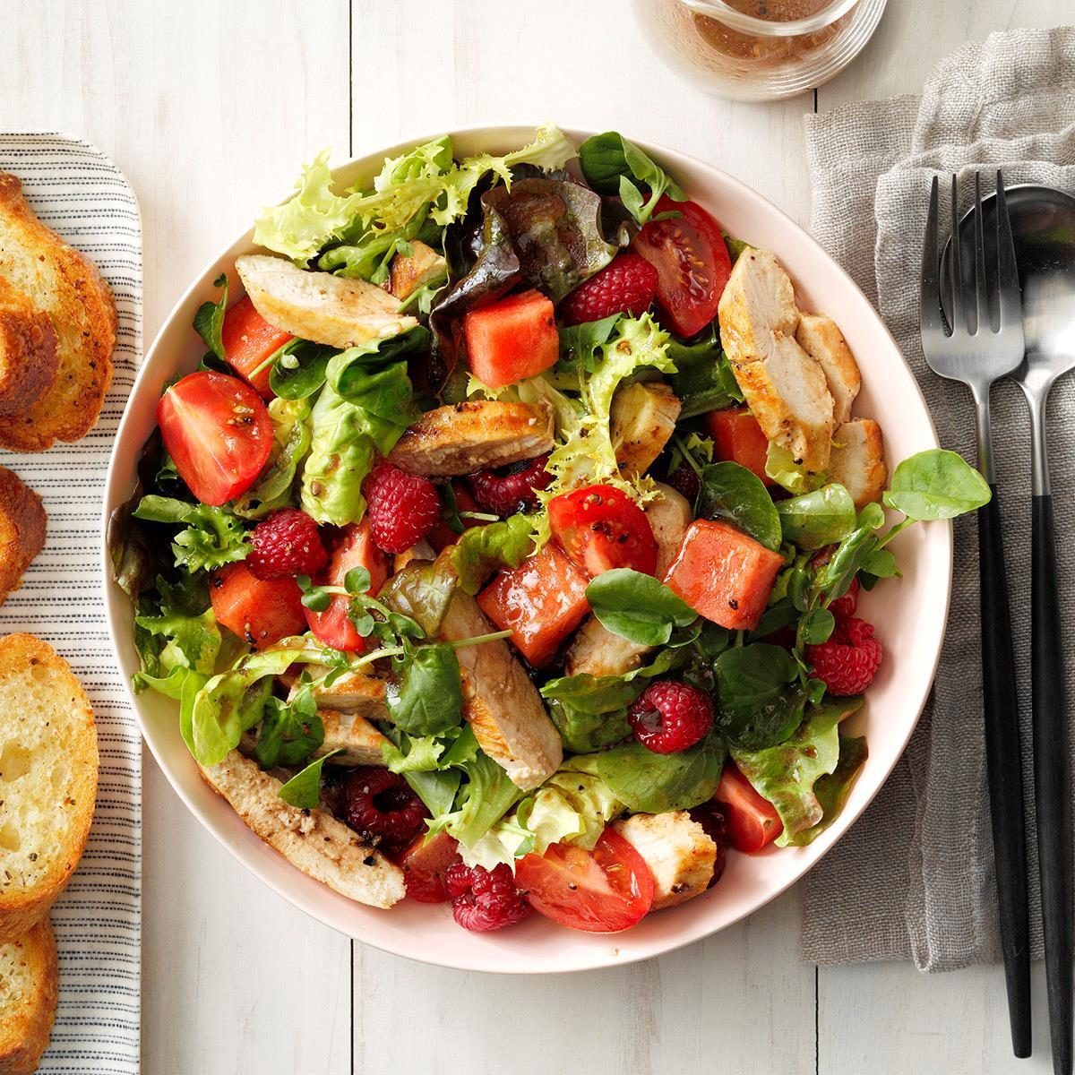 Tomato Melon Chicken Salad