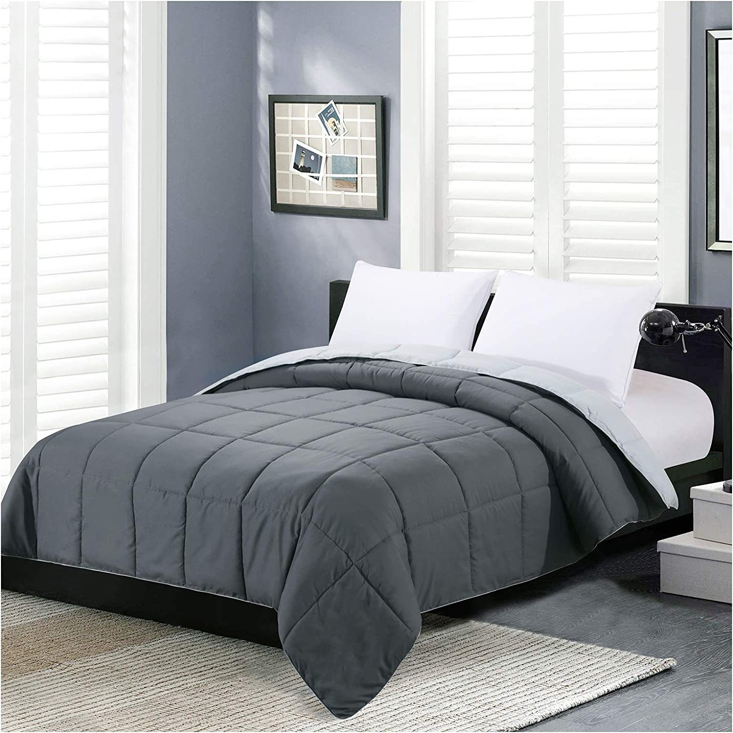 Homelike Moment Queen Lightweight Comforter Gray Ecomm Via Amazon.com