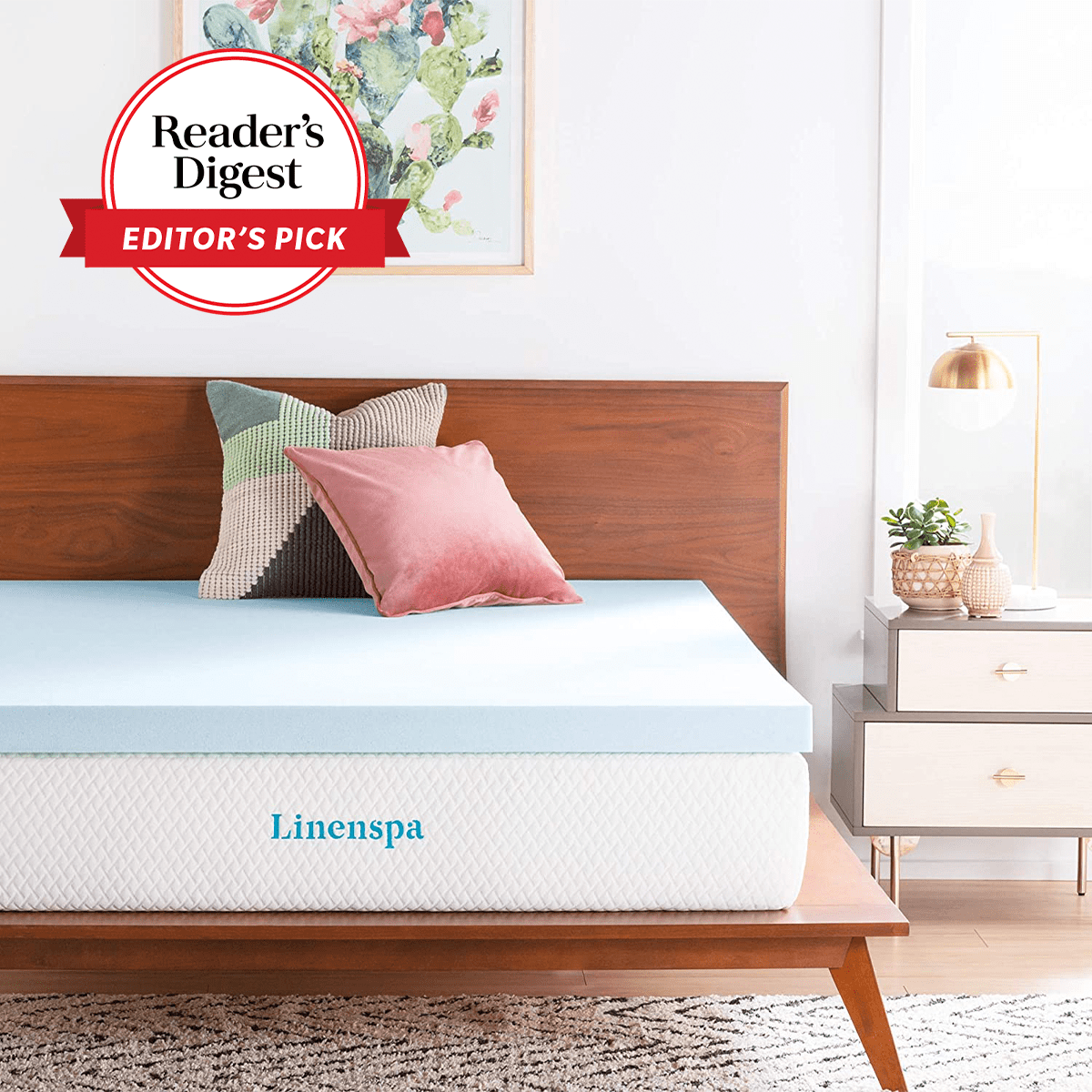 Linenspa 3 Inch Memory Foam Mattress Topper Ecomm Via Amazon.com 001