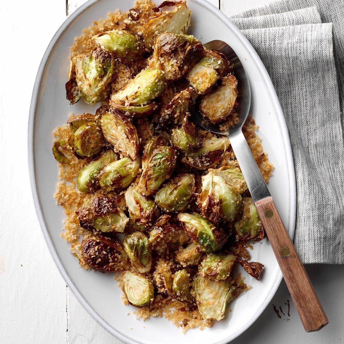 Air Fryer Garlic Rosemary Brussels Sprouts