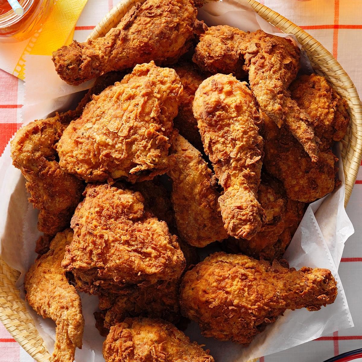 Crispy Fried Chicken on white