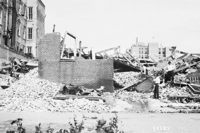 Destruction From Hurricane