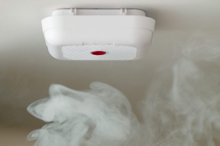 A smoke alarm