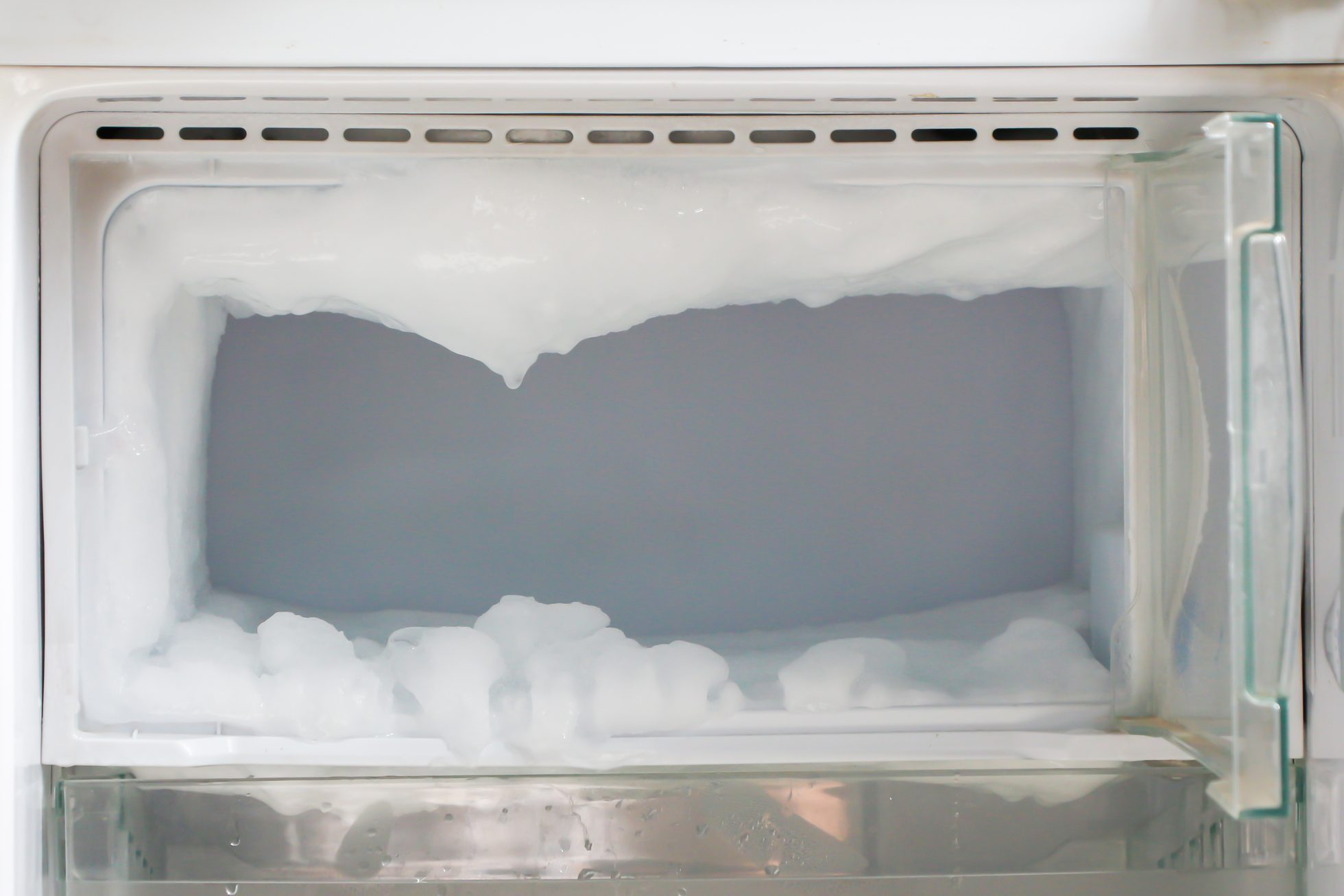 Ice in the fridge