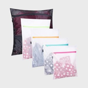 Set Of 5 Mesh Laundry Bags