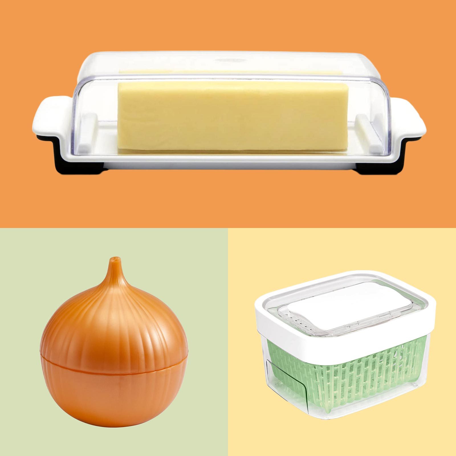 3 containers for fridge organization
