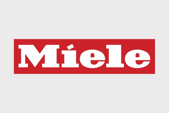 miele logo on grey background