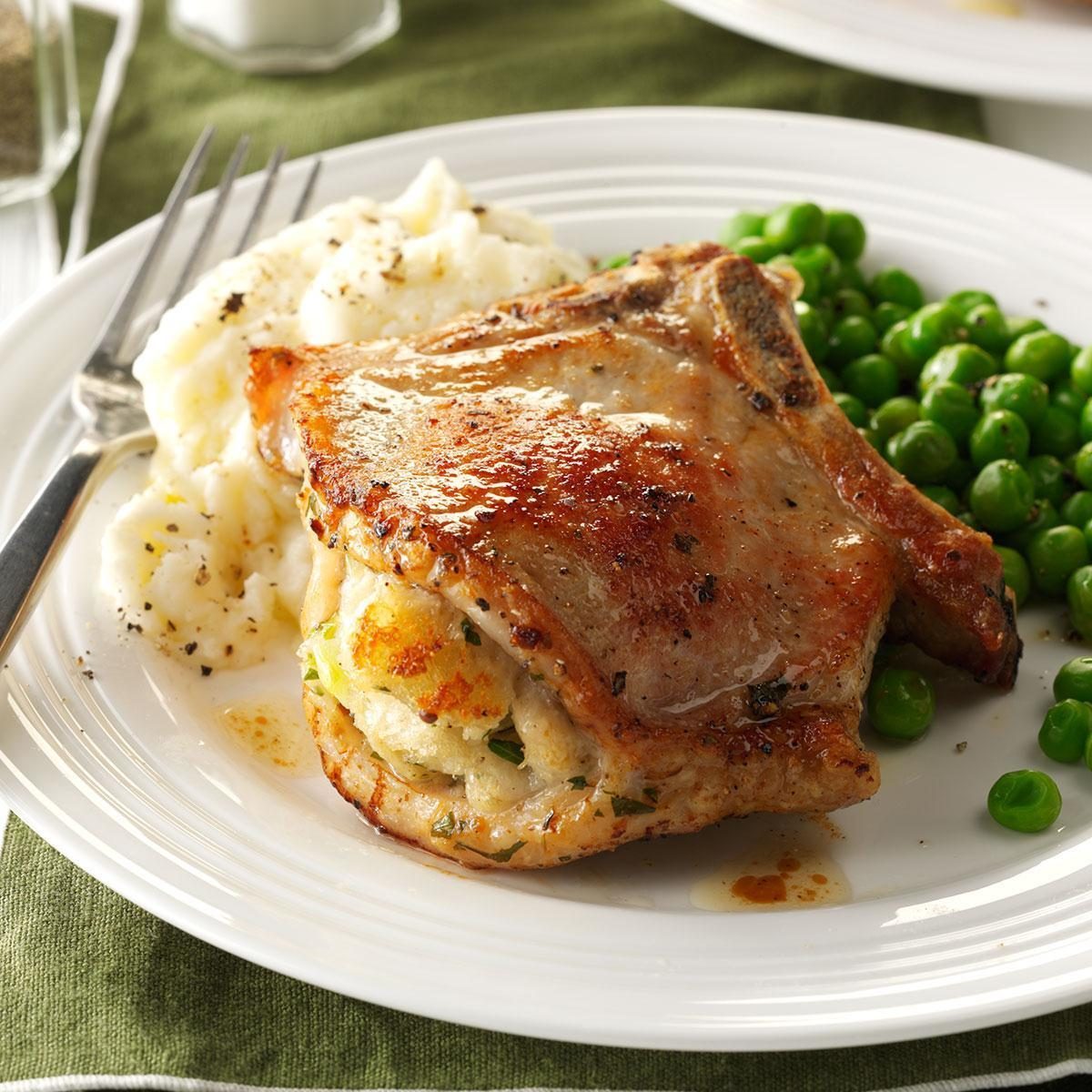 Air Fryer Stuffed Pork Chops 