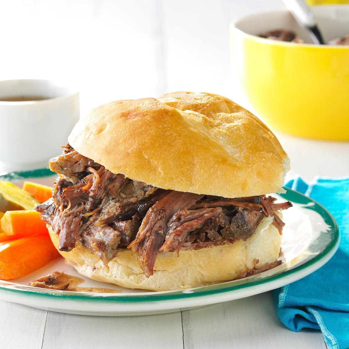 shredded beef au jus