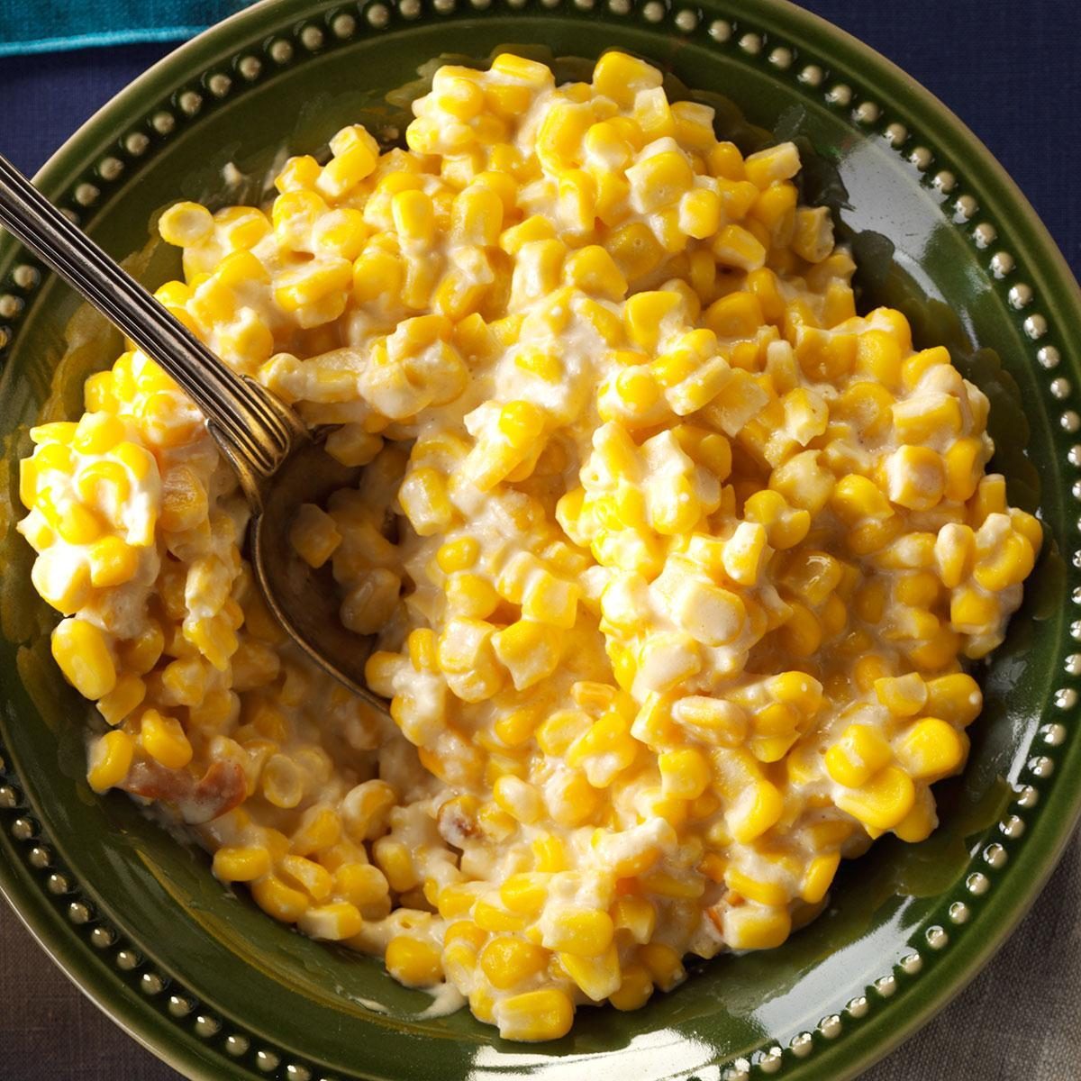 cheesy slow cooked corn