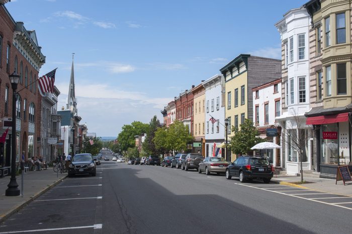 warren street in downtown Hudson, NY