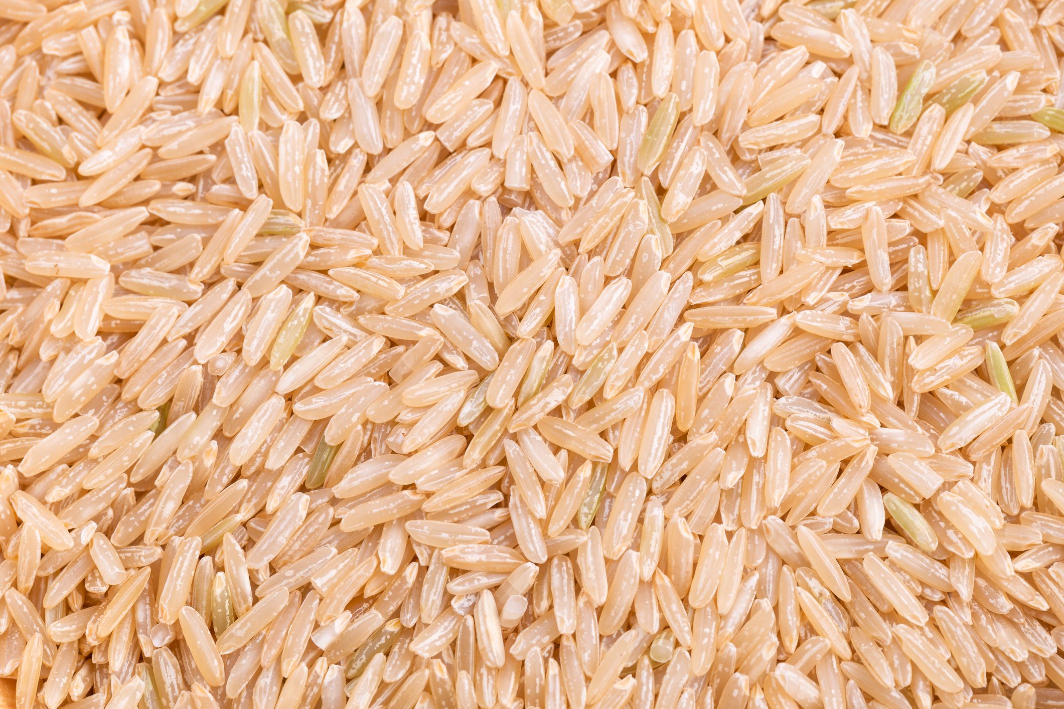 Long grain brown rice texture