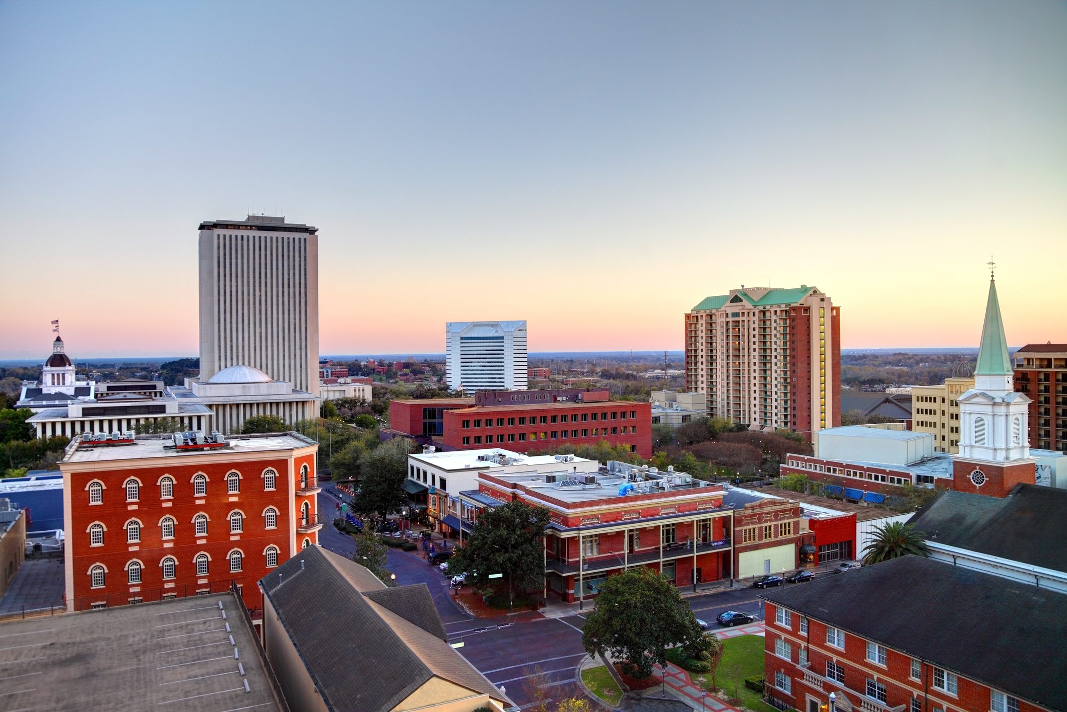 Downtown Tallahassee Florida skyline