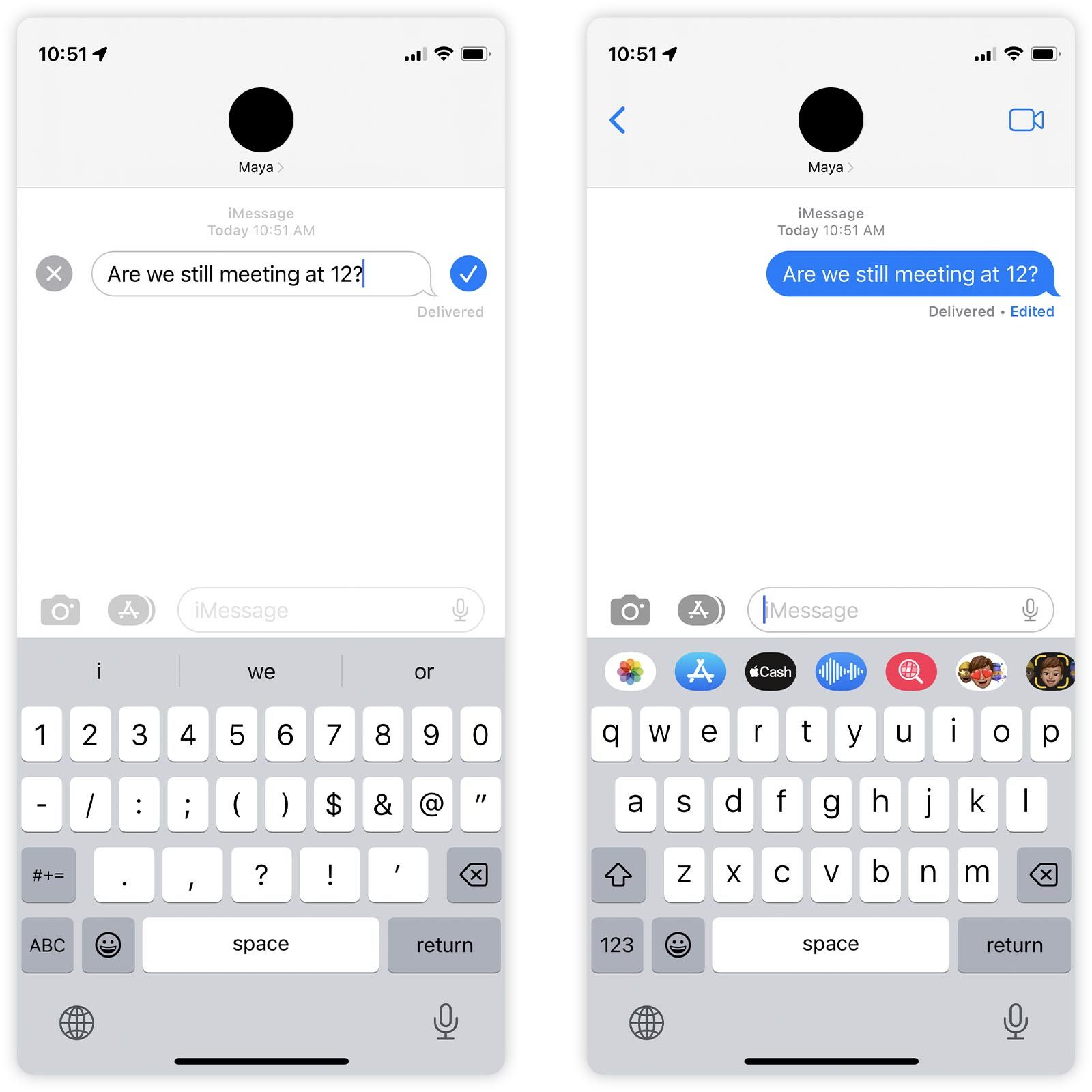 How To Edit A Text Message Iphone: Editing and accepting the changes to the iMessage