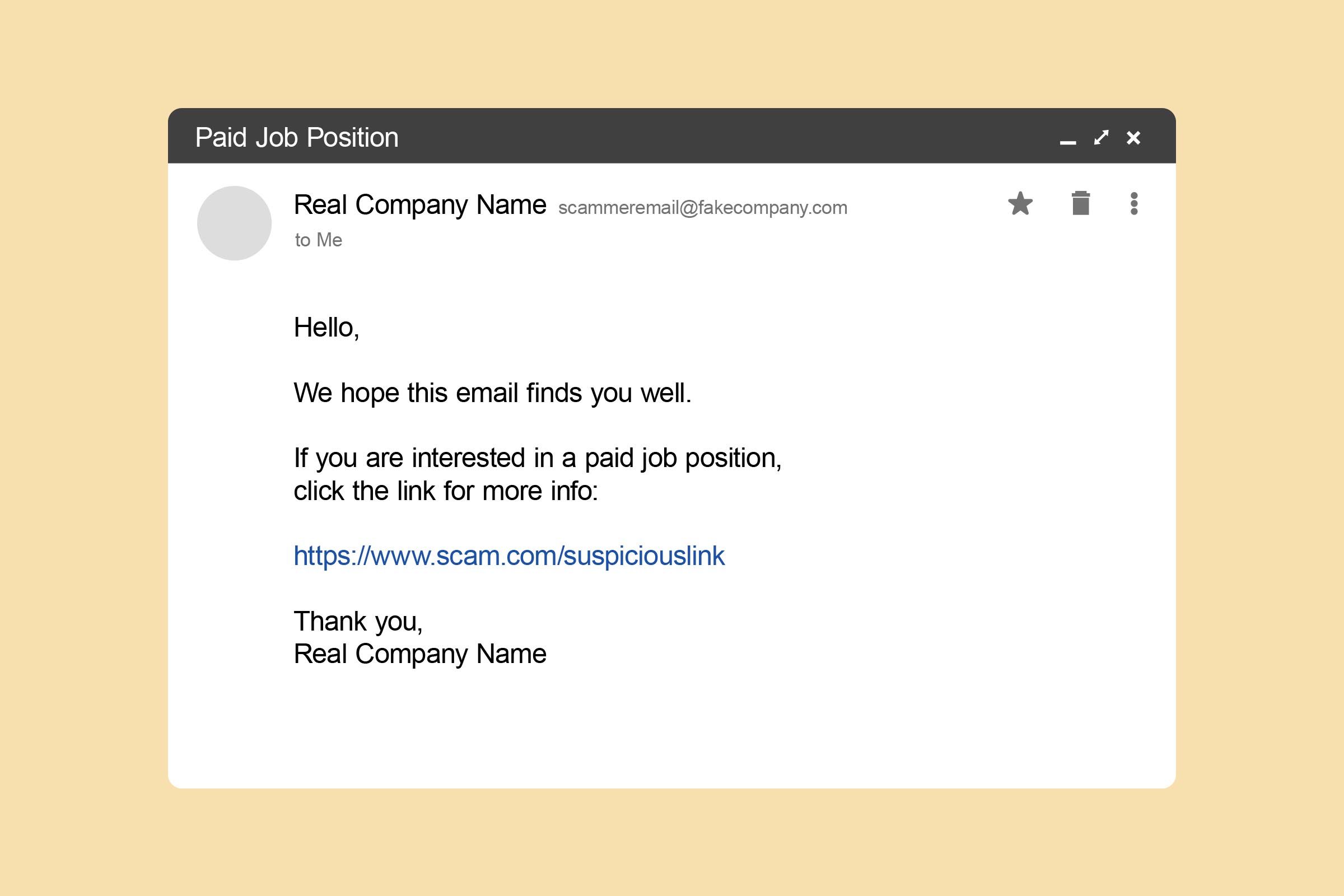 Linkedin Scam Phishing Email
