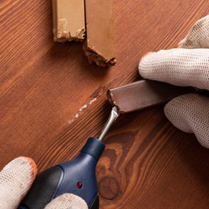 restoration of wooden countertops with hot wax,restoration of fittings