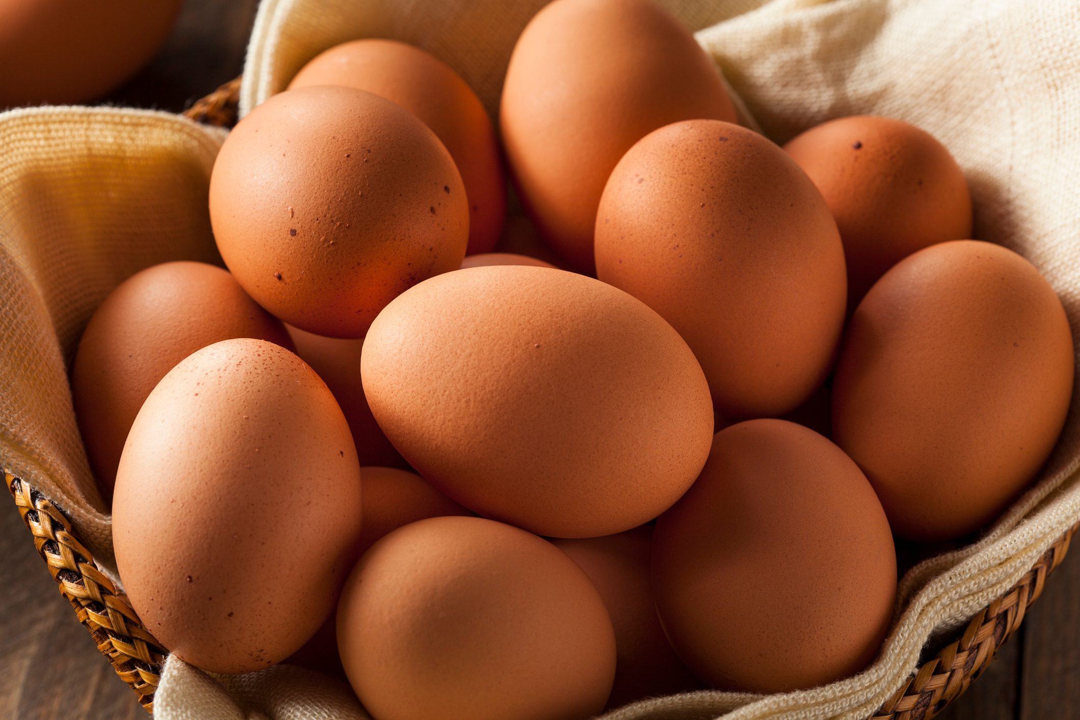 Raw Organic Brown Eggs